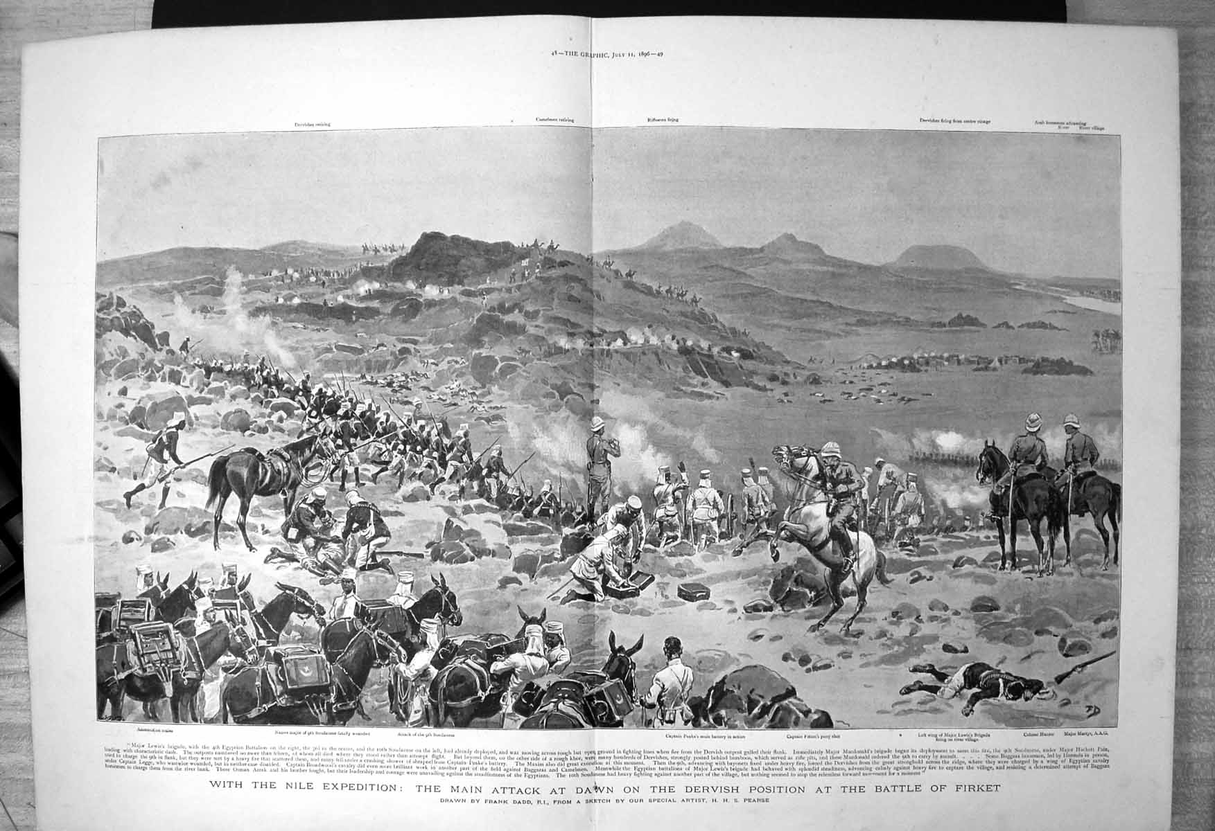 Old Nile Expedition Main Attack Dawn Dervish Position Battle Firket 1896 19th