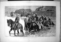 Antique Old Print Afghan War Cavalry Crossing Ford Horseback H Harral 1879 19th