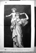 Old Antique Print Introduction Herbert Schmalz Woman Hing Child Shoulder