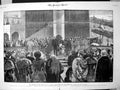 Original Old Antique Print Opening New City London School Hrh Prince Wales 1882