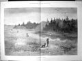 Antique Print A Chance Covey Men Dogs Shooting Birds Rising Over Trees 1898