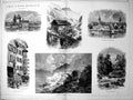 Antique Print Views Eastern Switzerland Rhine Constance Avalanche Mill 1887