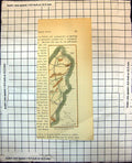 Old Print Map Cinque Ports Dover Hythe North Foreland Romney Hastings 101J