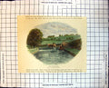 Antique Print The Bathing Place From Photograph Seeley Constructed Pond 117J