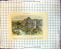 Antique Print Ruins Barn Abbotsbury Abbey Dorchester Water Side Foliage 131J