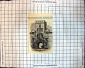 Antique Old Print St. John'S Arched Doorway Square Tower Statuary Windows 147J