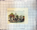 Old Print Ferry Norwich England Platform Steps Rowing Boat Buildings 158J