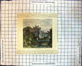 Old Print Cawdor Castle Fortified Building Tower Bridge River Tiled Ro175J