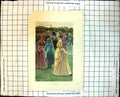 Old Print The Interval Day Races Ladies Finery Hats Gentleman Top Hat Grass 181J