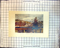 Old Print Perth Scotland Barnhill Bridge River Buildings Trees Church Hills 183J