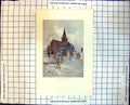 Old Glasgow Cathedral Scotland External View Street Lantern People 189J 19th