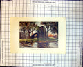 Antique Old Print Inchmahone Lake Menteith Trees Water Ruins Square Tower 196J