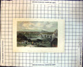 Old Print View From Jame'S Court Edinburgh People Washing Cart Bridge 200J