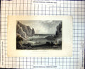 Old Print Watcombe Devonshire England Bay Fire Pot Heating Sail Boats 201J
