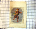 Old Holland Dutch Skater Male Basket Vegetables Icy Snow Hat Pipe 209J