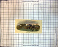 Antique Old Print Battle Abbey Tiled RoRuins Avenue Trees Farmland Castle 214J