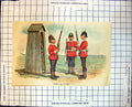 Old Print Relieving Sentry Siers Box Riflemen Single Stripe Trousers 227J