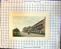 Old Hampton Court London Buildings Walkway People Strolling Trees 239J