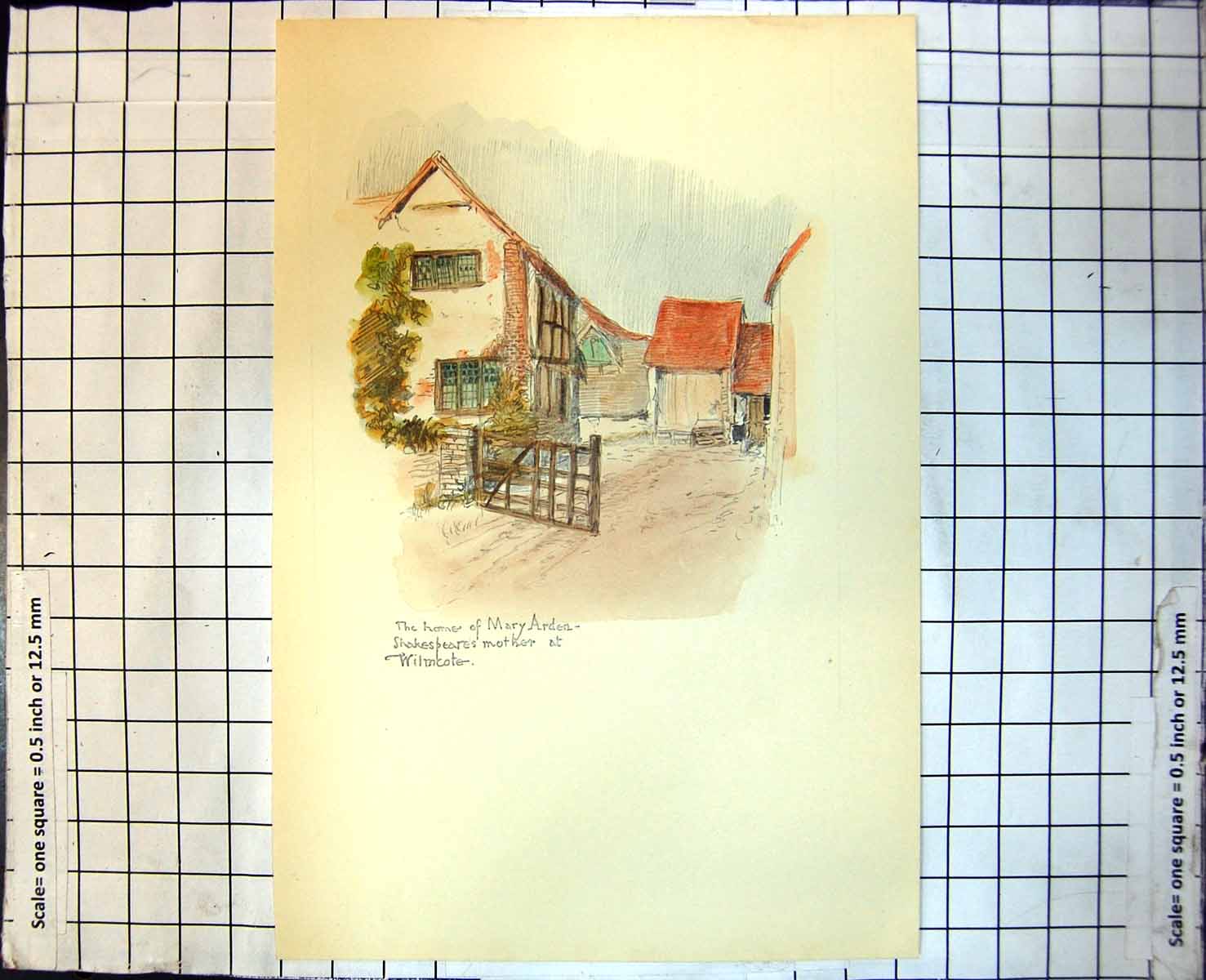 Old Home Mary Arden Shakespeare'S Mother Wilmcote Exposed Timber 288J