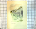 Old Print Clopton Bridge Stratford-Upon-Avon Gordon Home River Tower 312J