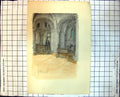 Antique Print Interior St. Sepulchre The Round Church Columns Vaulted Ro316J