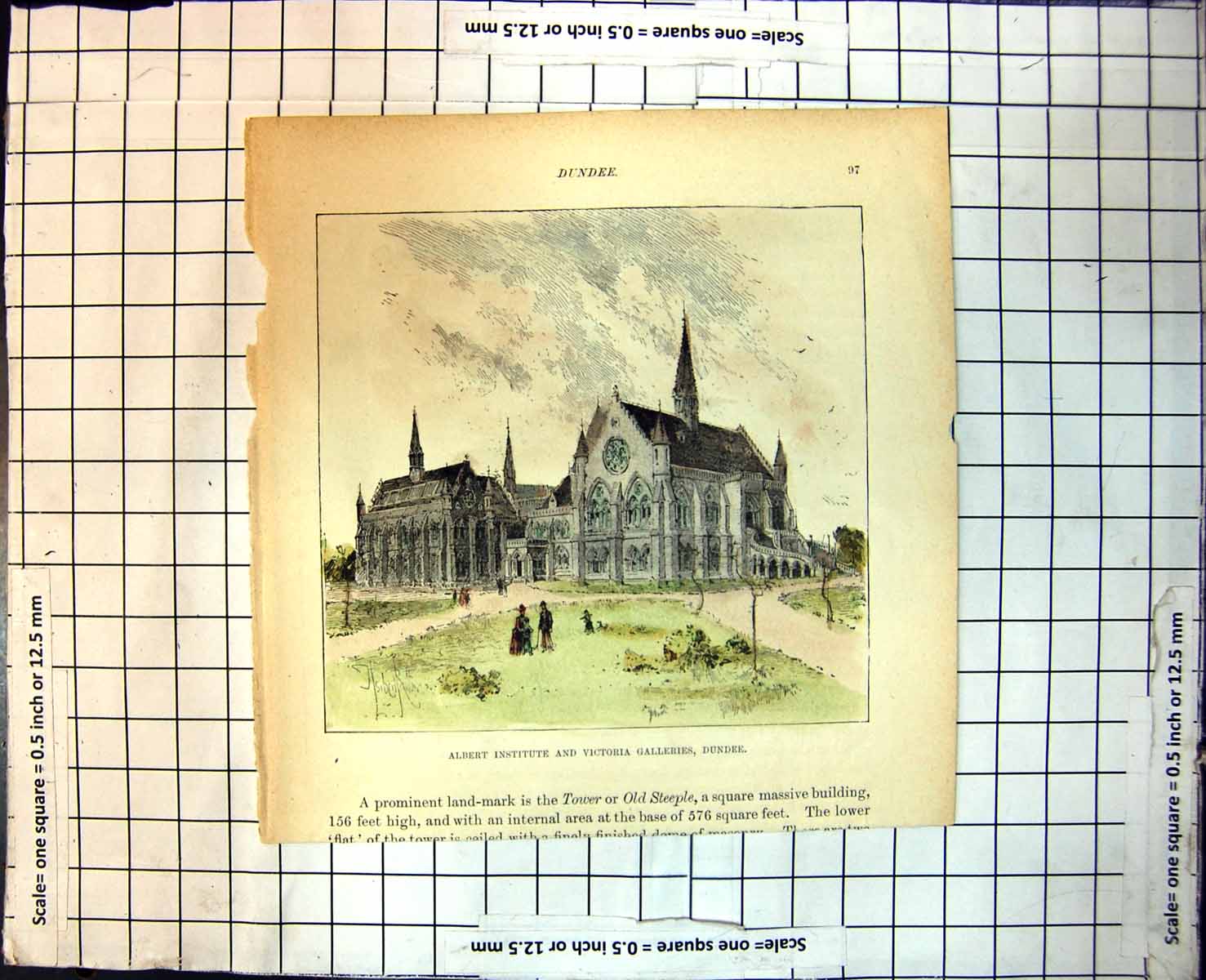 Old Albert Institute And Victoria Galleries Dundee Scotland Steeples 322J