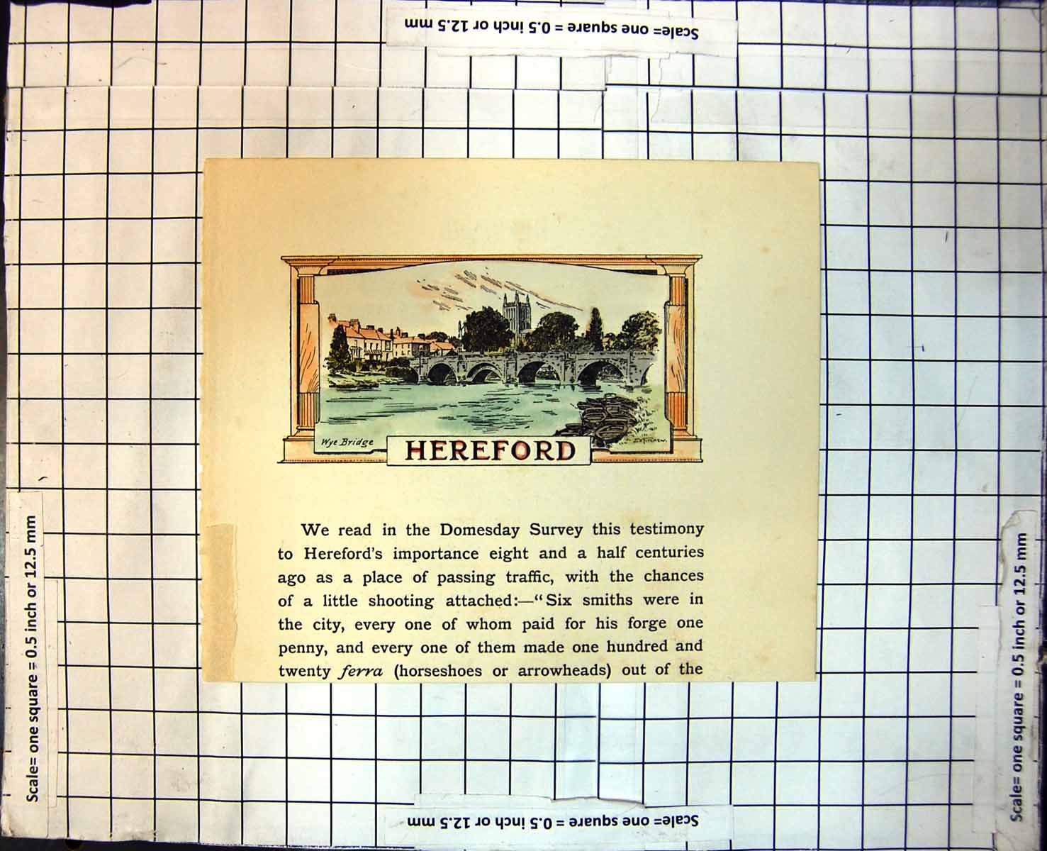 Old Wye Bridge Hereford River Buildings Church Boats Title Chapter 341J