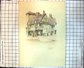 Antique Old Print Corner House The Friars Heath Confectioners Advertising 343J