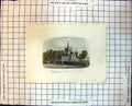 Antique Print Whippingham Church Isle Wight Tound Window Horse Carriage 364J