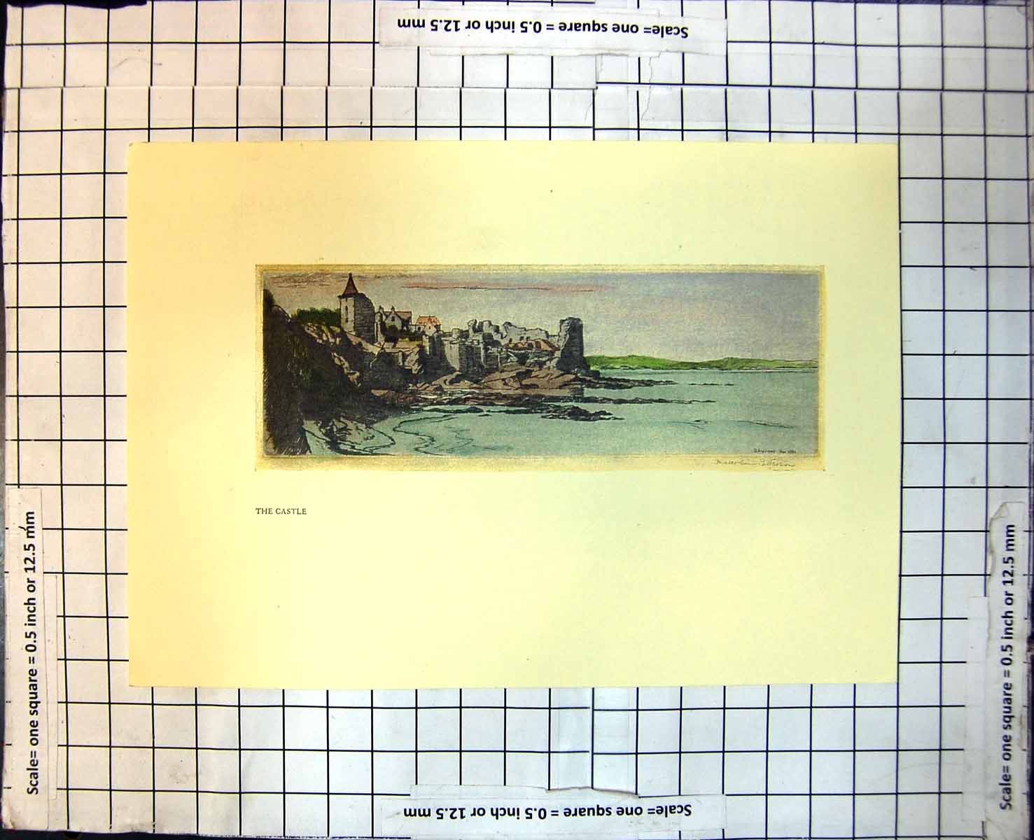 Old The Castle Tiled RoRuins Waterside Location Rocks Green Hill 372J
