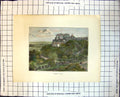 Old Stirling Castle Scotland Hills Graveyard Railings Trees Flag 378J