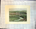 Old Stirling View From Abbey Craig Open Fields Town Castle Scotland 384J