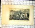 Old Print New Bridewell Salisbury Crags Arthur'S Seat Calton Hill Edinburgh 407J