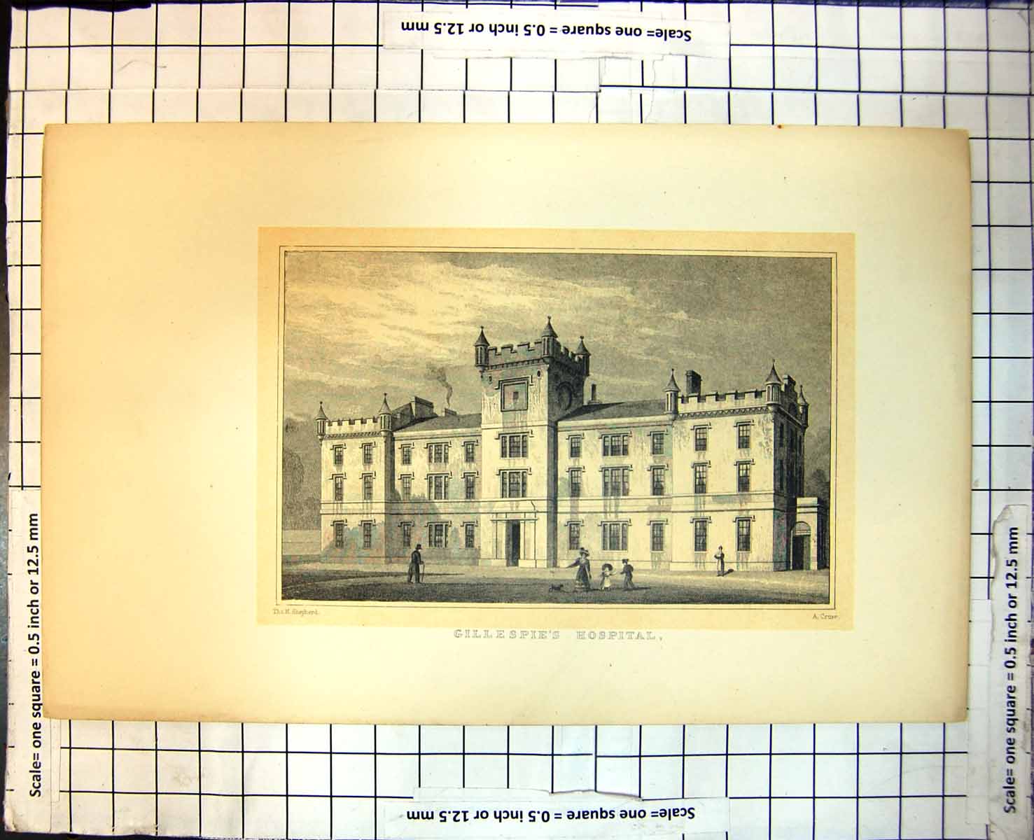 Old Gillespie'S Hospital Edinburgh Building Exterior Family Group 417J