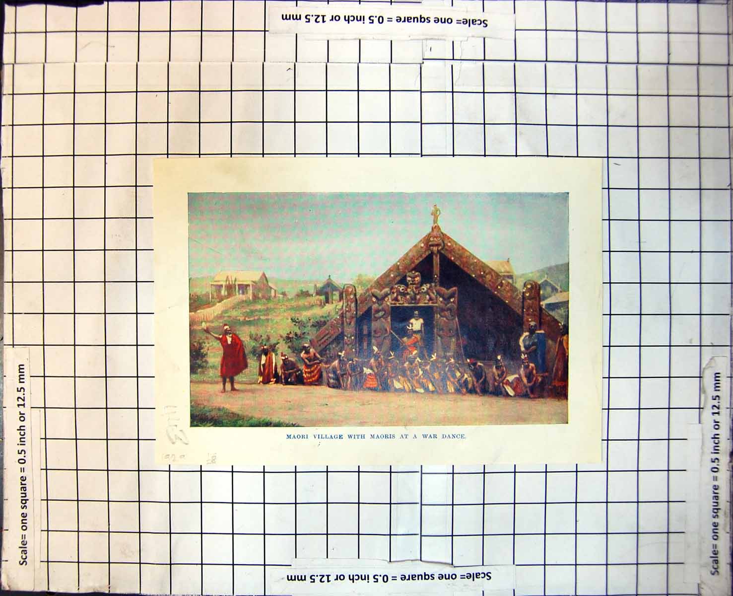 Old Maori Village Maoris War Dance Mining New Zealand Sluicing 1929 443RJ 20th