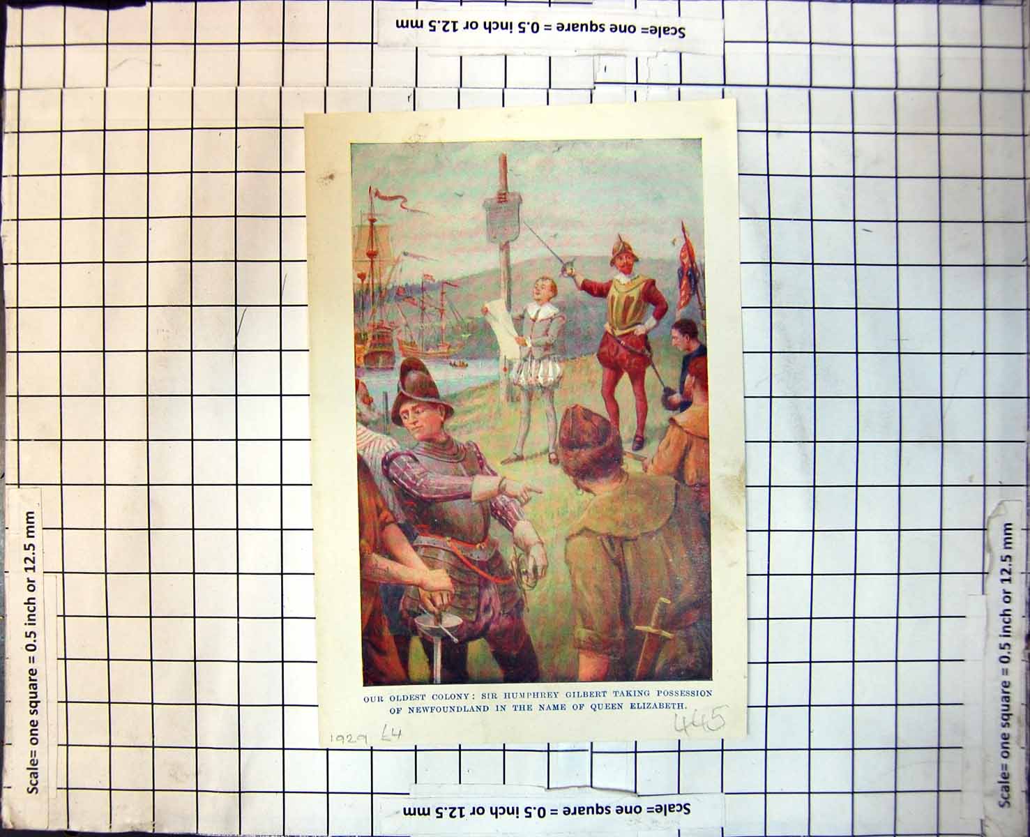 Old Humphey Gilbert Newfoundland Posession Frobisher Sailing 1929 445RJ 20th