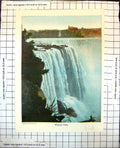 Old Niagara Falls Waterfall Montreal City Hamilton Railway Lines 463RJ