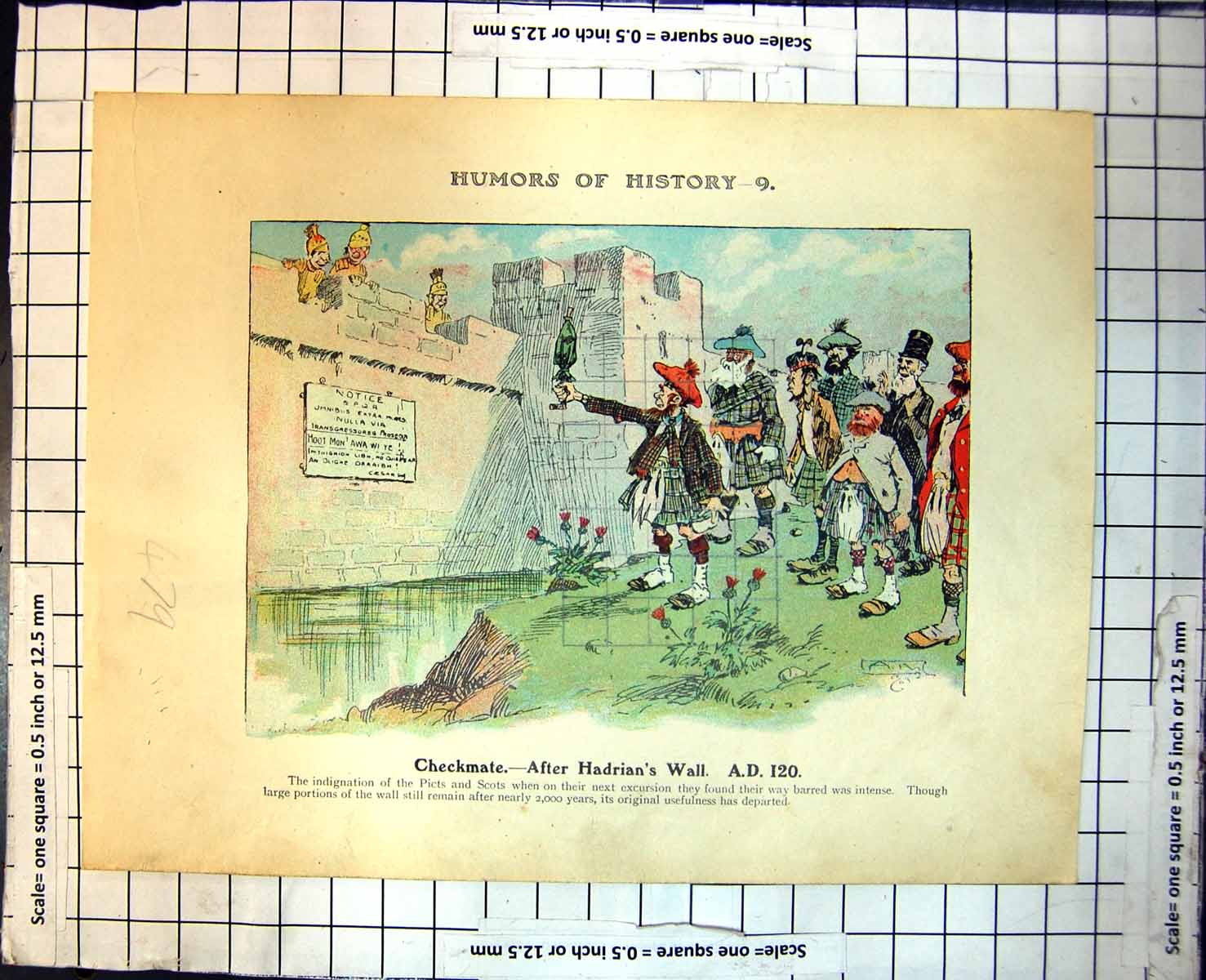 Old Humors History After Hadrian'S Wall Boadicea Horses Chariot 479RJ