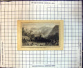 Original Old Antique Print Valley The Puster Austria Mountains People Camp