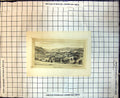 Original Old Antique Print Bagneres De Bigorre Town