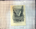 Old Antique Print Voring Foss Hardanger Fjord Horses Crossing River 1887 19th