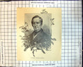 Original Old Antique Print Captain Charles Sturt 1886 19th Century