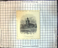 Original Old Antique Print St Matthews Church Windsor New South Wales 1886