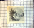 Original Old Antique Print Peel Street Tamworth New South Wales 1886Victorian