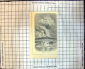 Original Old Antique Print Eruption Mount Vesuvius 1872 Smoke AshVictorian