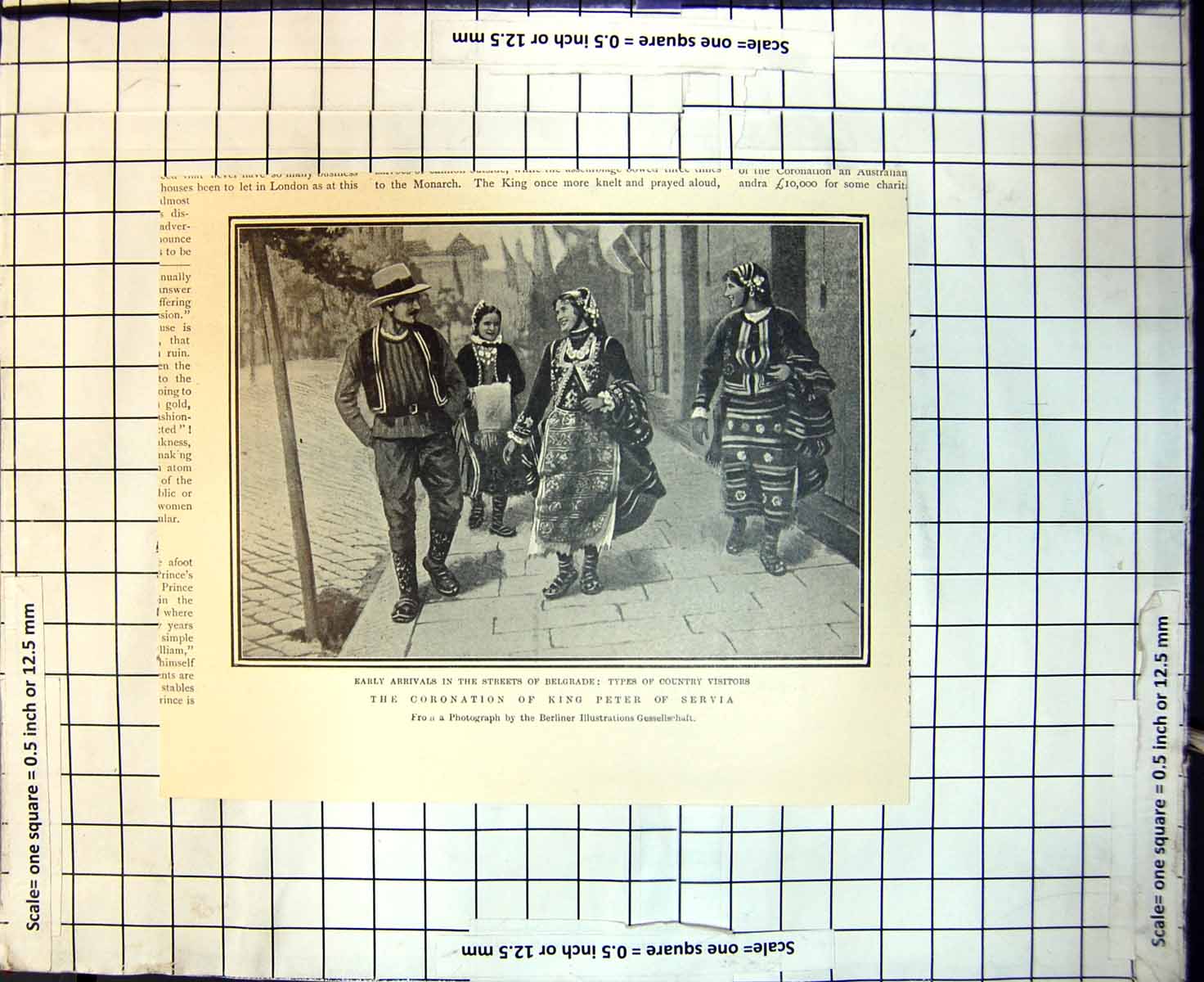 Old Coronation King Peter Servia Early Arrivals Streets Belgrade 1904 20th