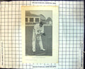 Original Old Antique Print Cricket Lilley Taking A Rising Ball
