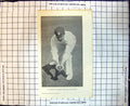 Original Old Antique Print Cricket W Marlow Catching The Ball Low Down
