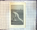 Original Old Antique Print Cricket W Marlow Throwing In The Ball Action1