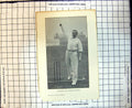 Original Old Antique Print Cricket Attewell Just Before Delivery